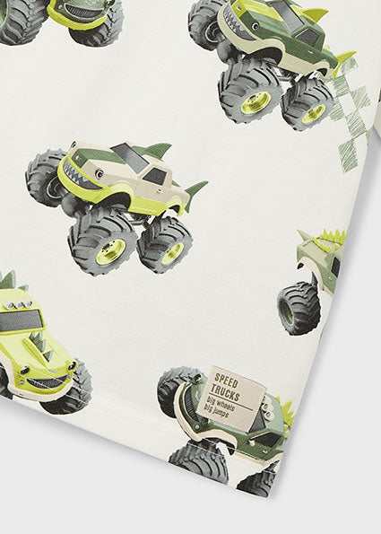 Mayoral - Trucks Short Sleeve T-Shirt (3068)