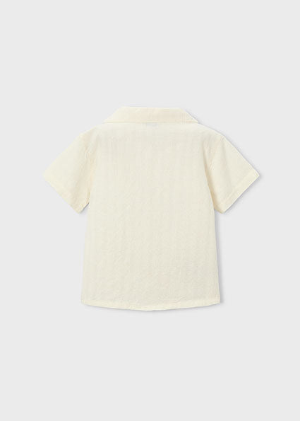 Mayoral - Cream Embroidered Shirt (3114)