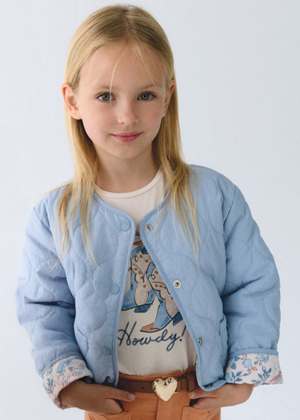 Mayoral - Sky Blue Reversible Padded Jacket (3452)