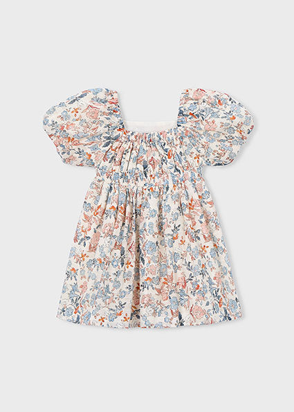 Mayoral - Salmon Printed Dress (3928)