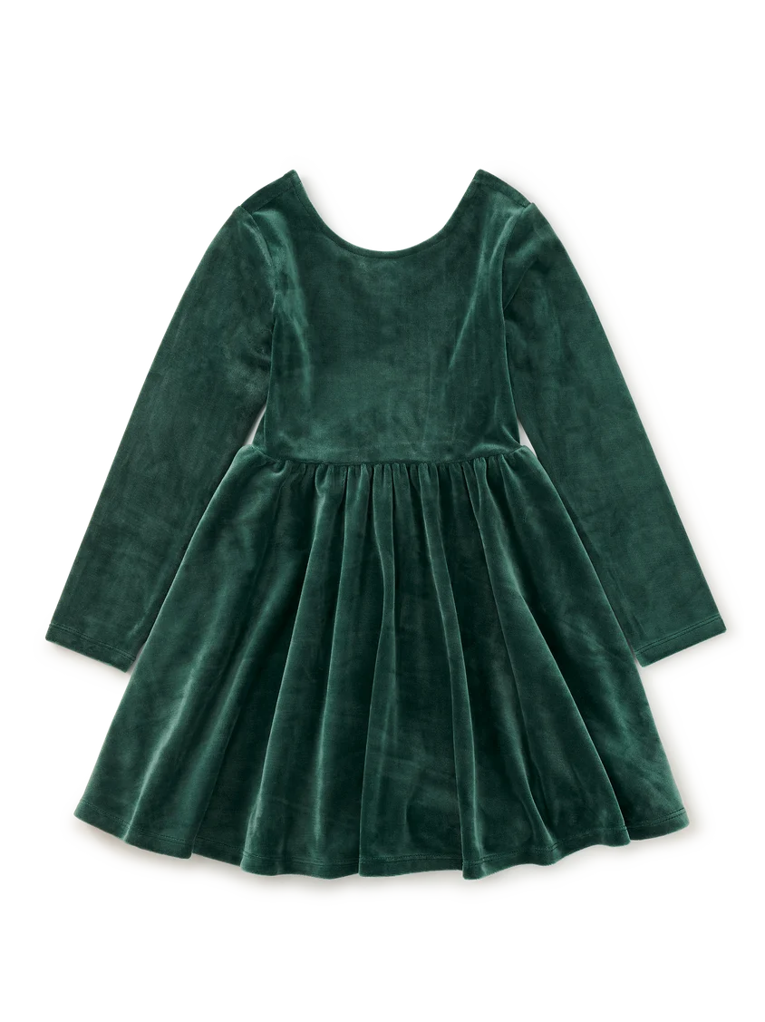 Tea Collection - Velour Ballet Dress - Pineneedle