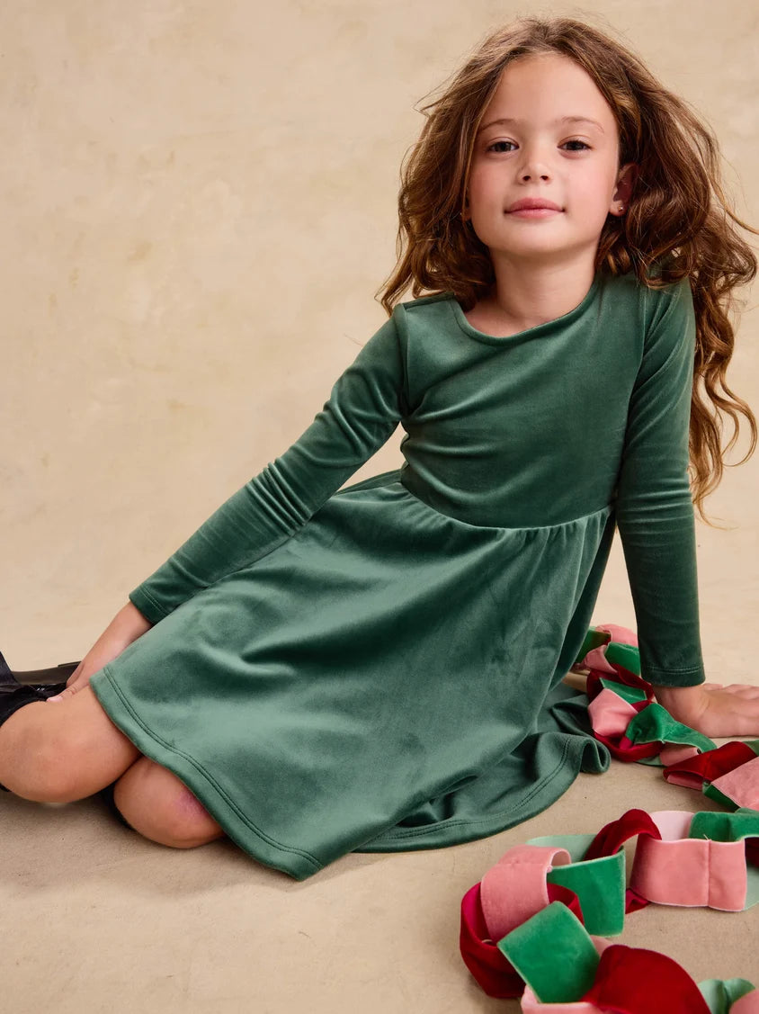 Tea Collection - Velour Ballet Dress - Pineneedle
