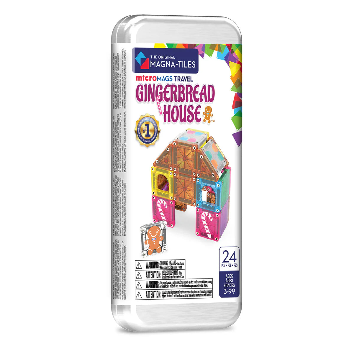Magna-Tiles - microMAGS Travel Gingerbread House 24pc