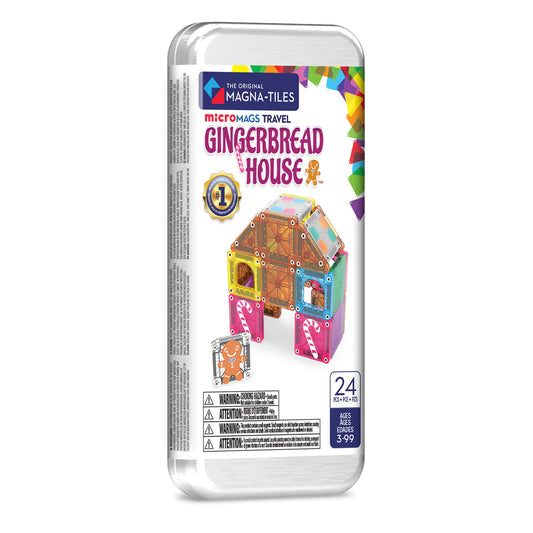 Magna-Tiles - microMAGS Travel Gingerbread House 24pc