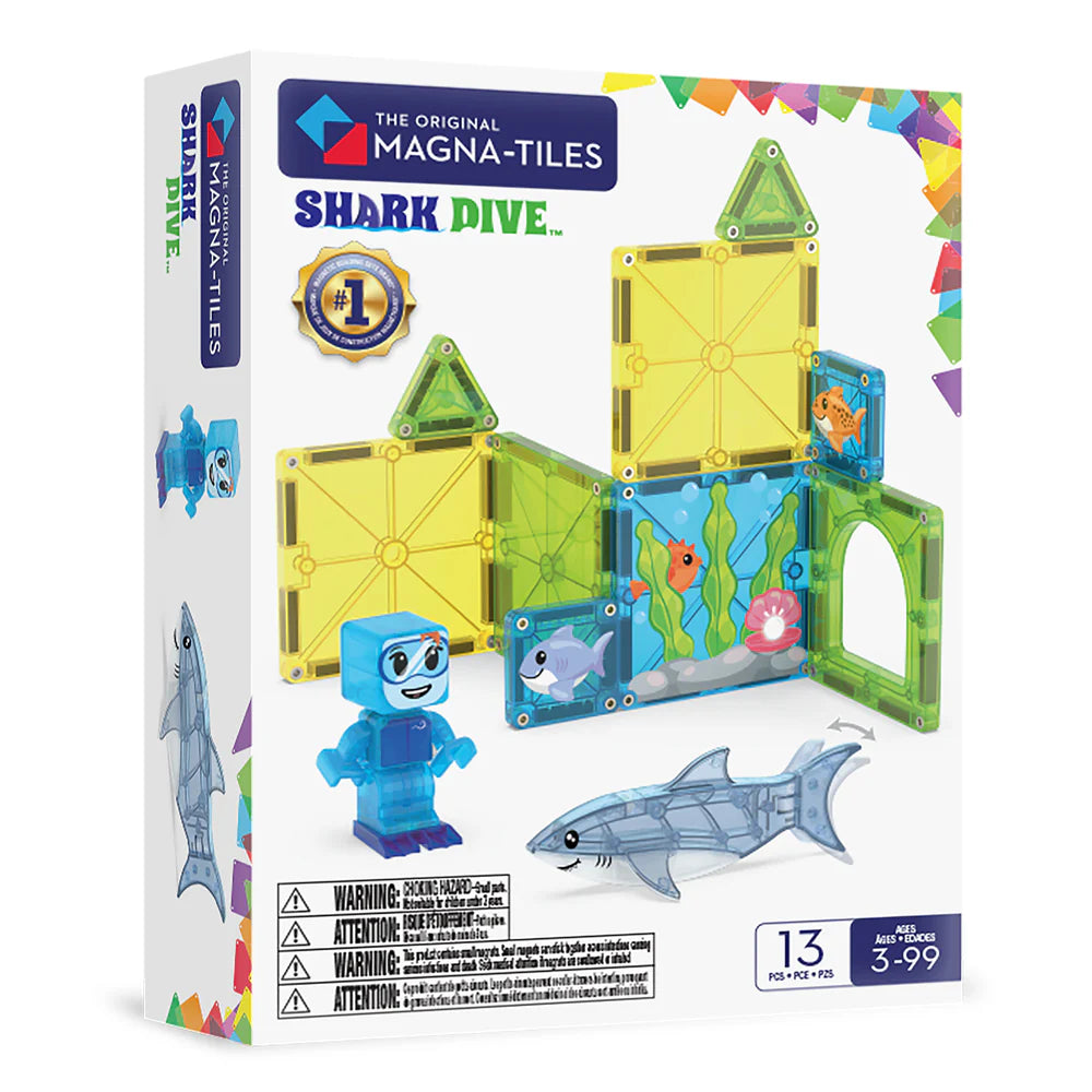 Magna-tiles - Shark Dive 13 pc Set