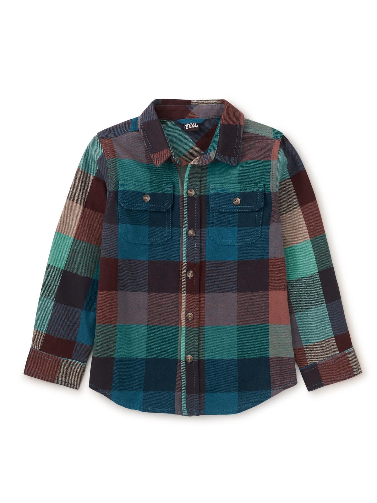Tea Collection || Flannel Button Up Shirt - Anatolian Plaid