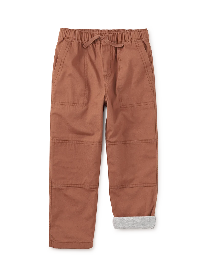 Tea Collection || Cozy Does It Lined Pants- Acorn