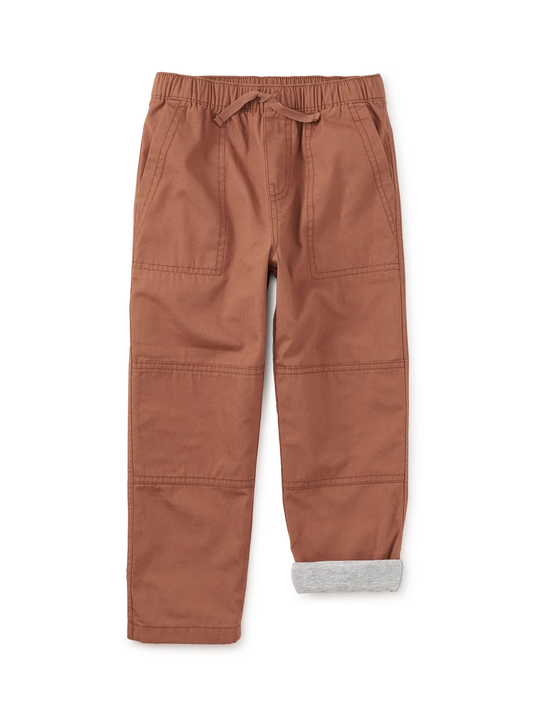 Tea Collection || Cozy Does It Lined Pants- Acorn