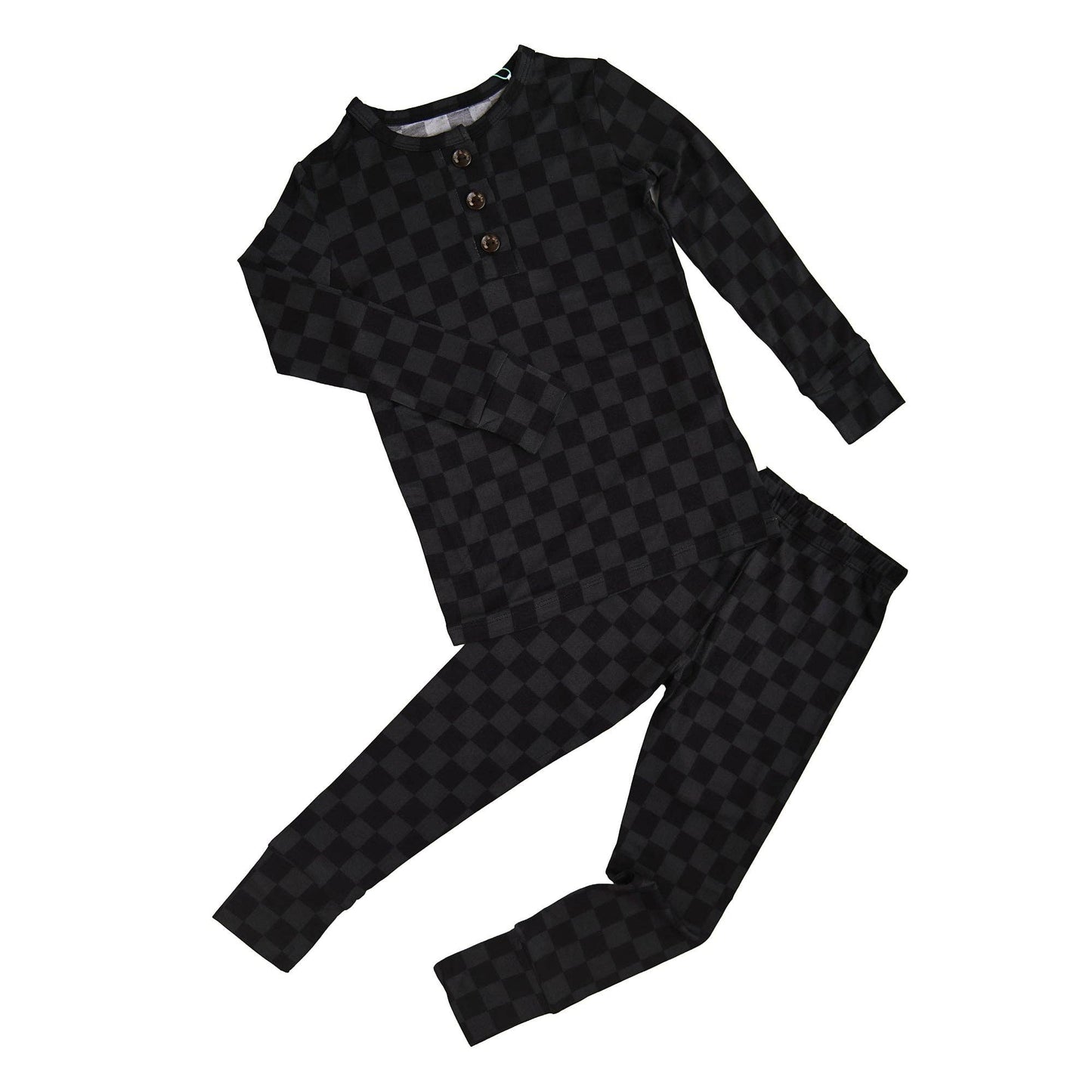 Gigi and Max - Frankie TWO PIECE Bamboo Checks PJ Set
