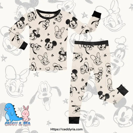 Ceddy & Ria - Disney Mickey Mouse Club Members 2-Piece PJ Set