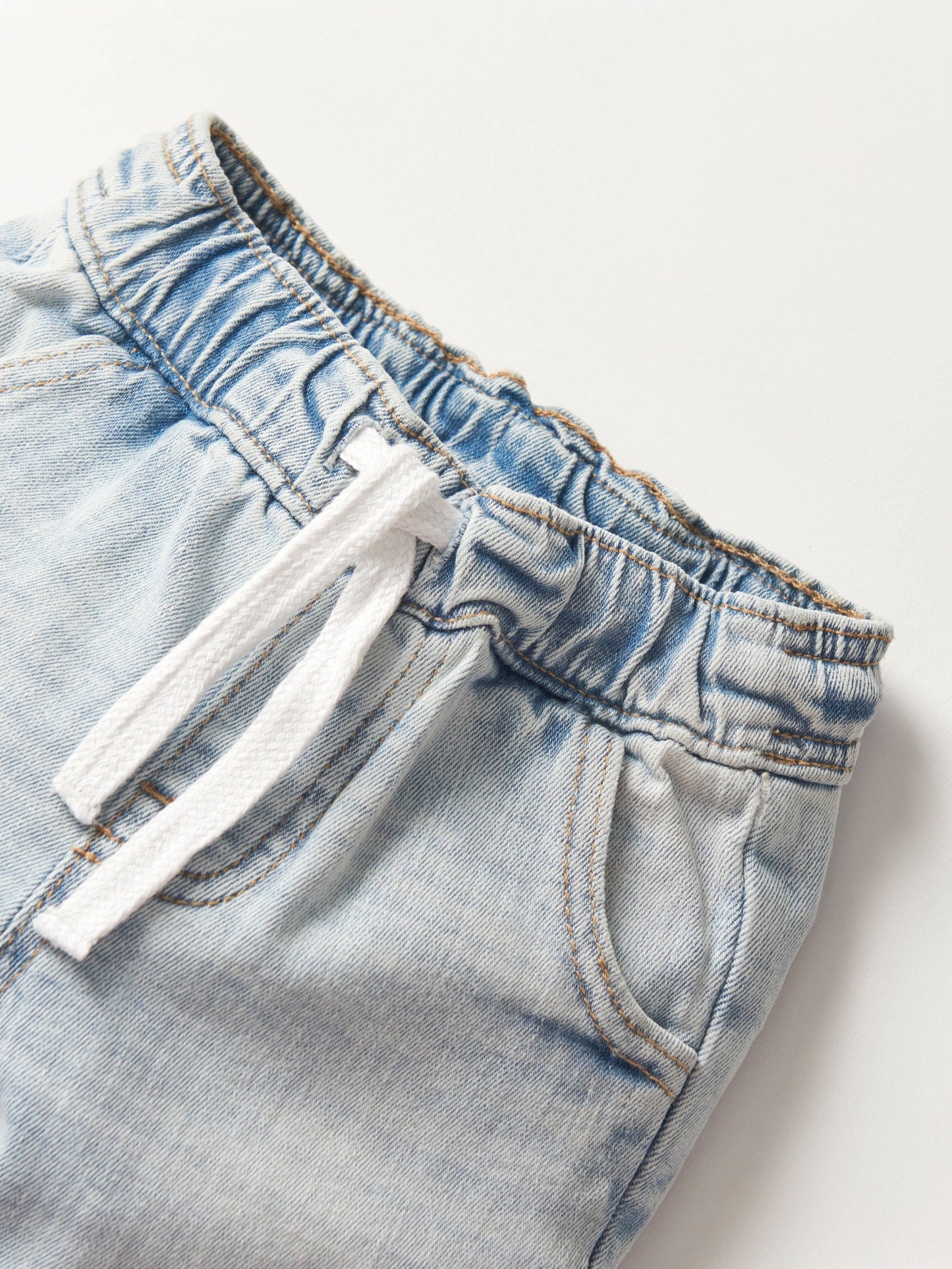 Little Bipsy - Cargo Denim Jogger - Light Wash