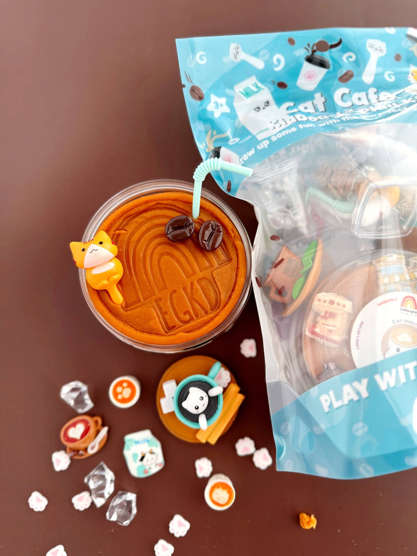 Earth Grown KidDoughs - Cat Cafe KidDough Play Kit