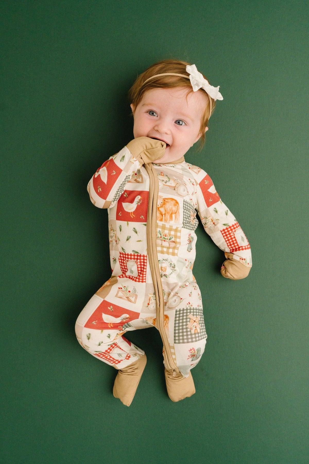 Little One Shop - Country Christmas Bamboo Sleeper PJ