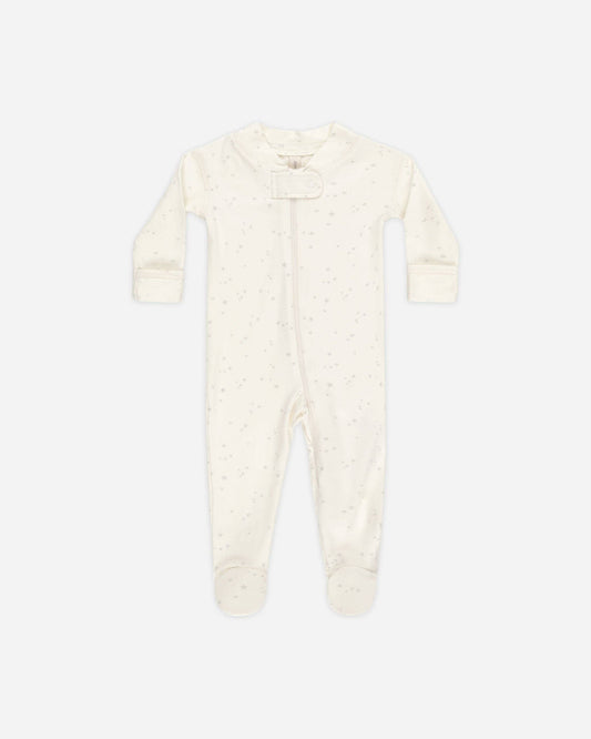 Quincy Mae - Zip Longsleeve Sleeper Footie || Stars