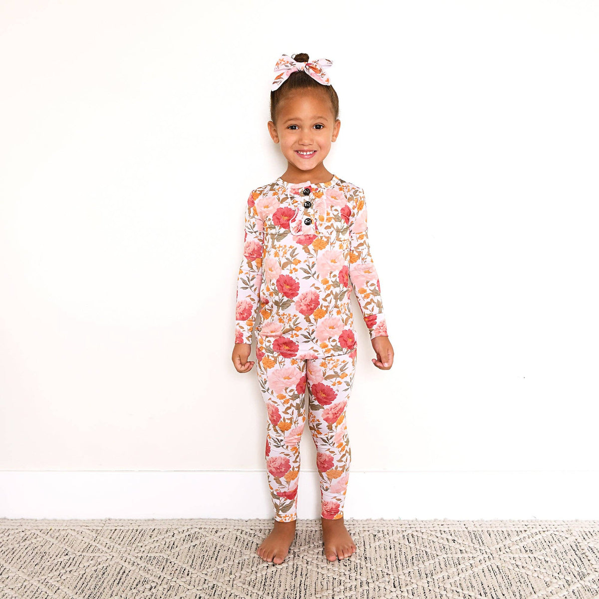Gigi and Max - Felicity - Ruffle Two-piece Bamboo PJ Set