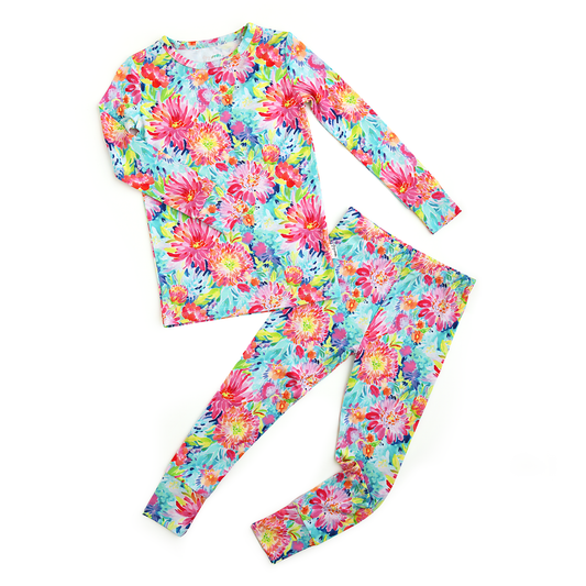 Gigi and Max - Bianca TWO PIECE - NO BUTTON Bamboo Sleepies Little Kid