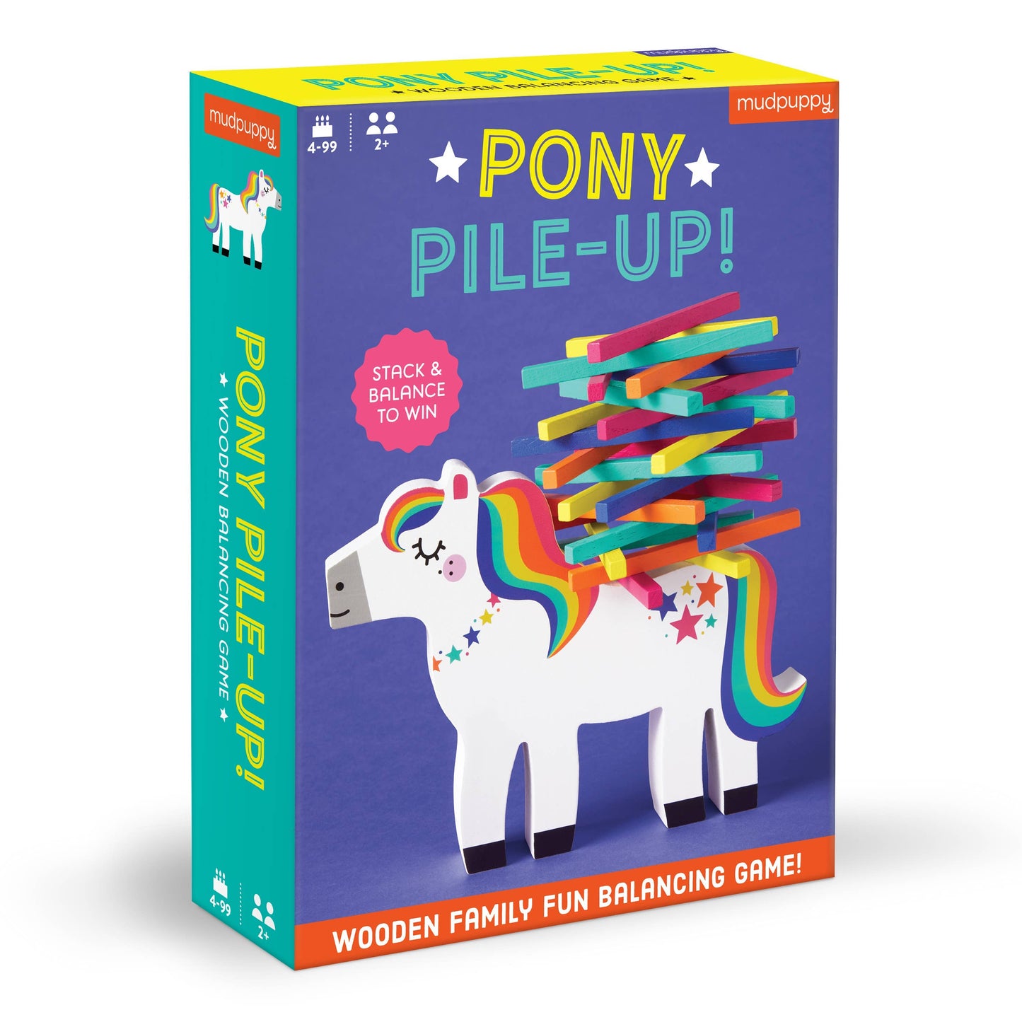 Chronicle Books - Unicorn Pony Pile-Up Wooden Balancing Game