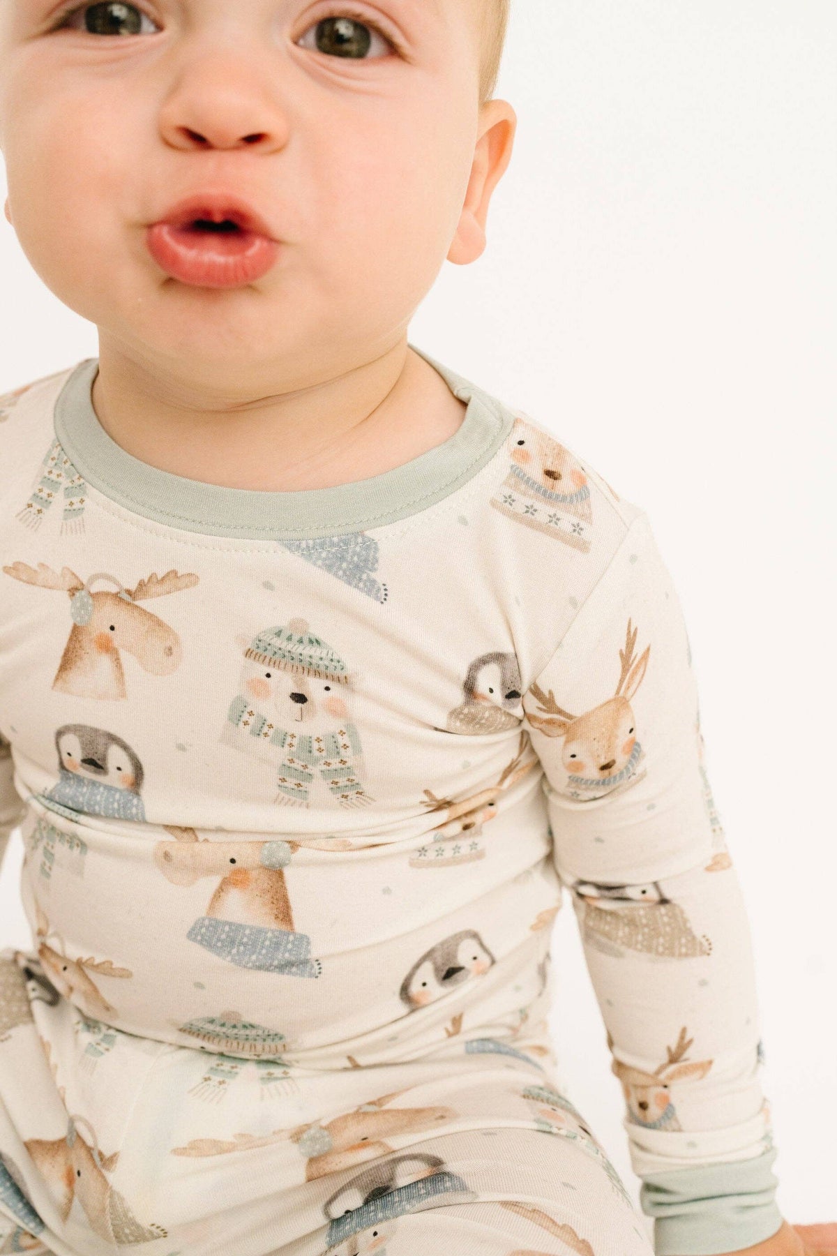 Little One Shop - Frosty Friends Bamboo PJ Set