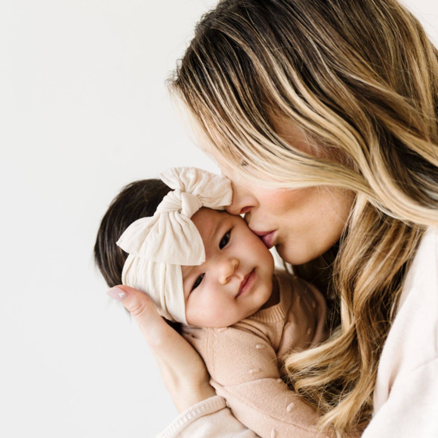 Baby Bling Bows - Original Knot headband: Truffle
