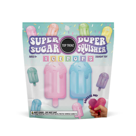 Top Trenz Inc - Super Duper Sugar Squisher -  Ice Pops Popsicle 2 Pack Set (limit 1)