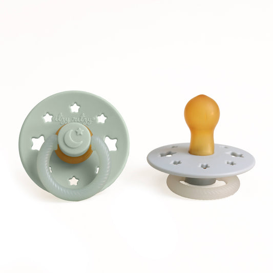 Itzy Ritzy - Itzy Soother™ Natural Rubber Paci Sets: Glow 0-6 M