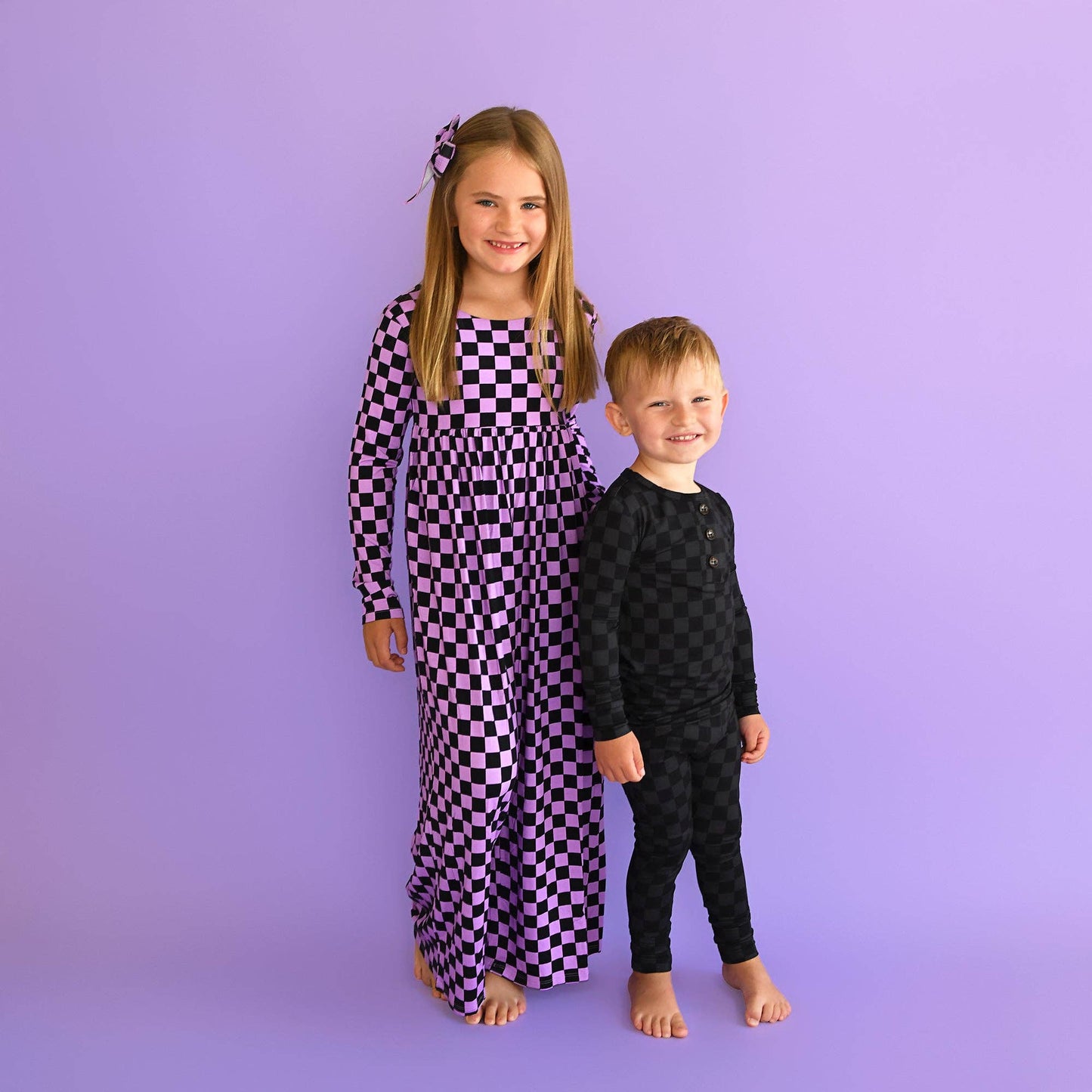 Gigi and Max - Frankie TWO PIECE Bamboo Checks PJ Set
