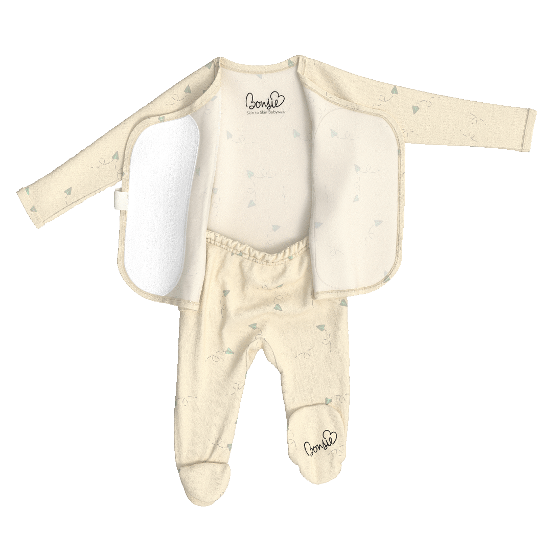 Bonsie Skin to Skin Babywear - Footie - Flight Crew