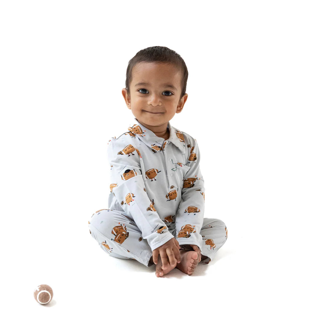 Angel Dear - Footballs Playing Football - Polo Romper