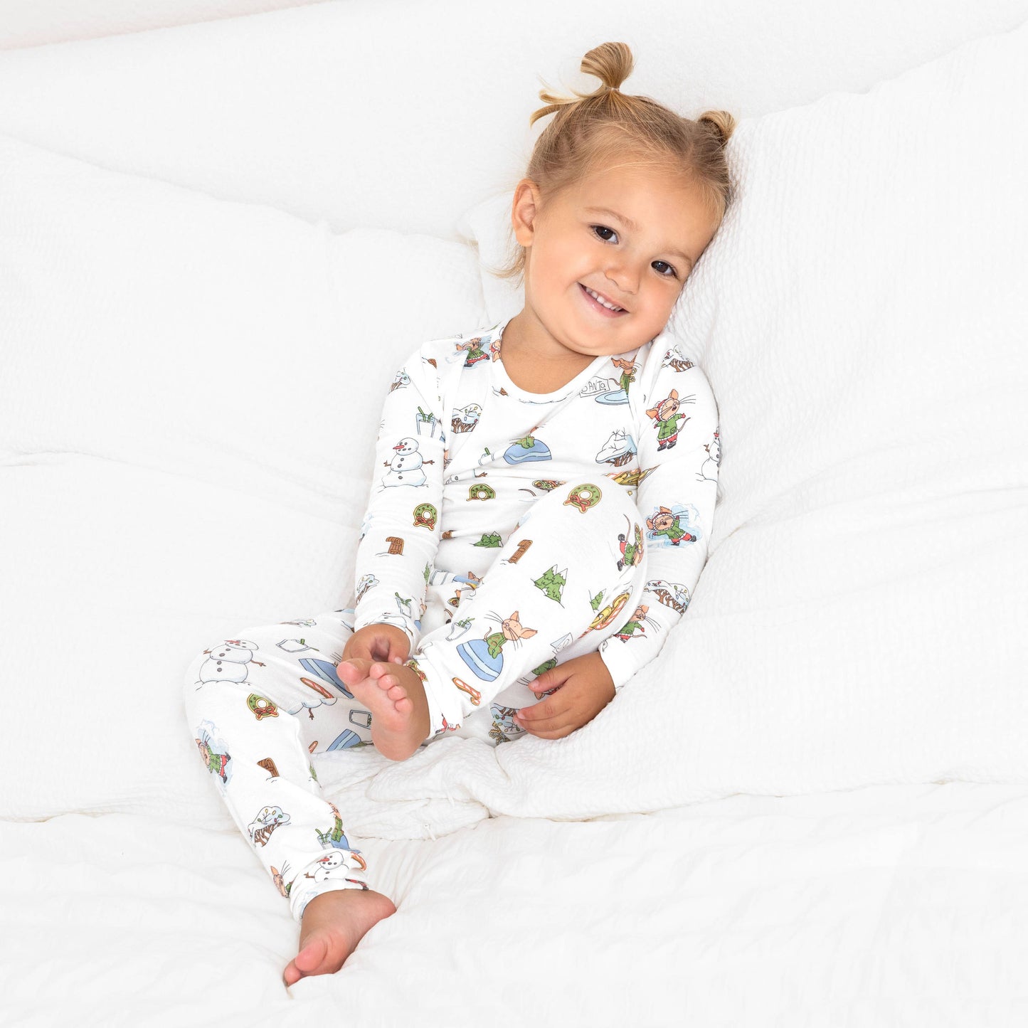 Bellabu Bear - If You Give A Mouse A Cookie Christmas Bamboo Kids Pajamas