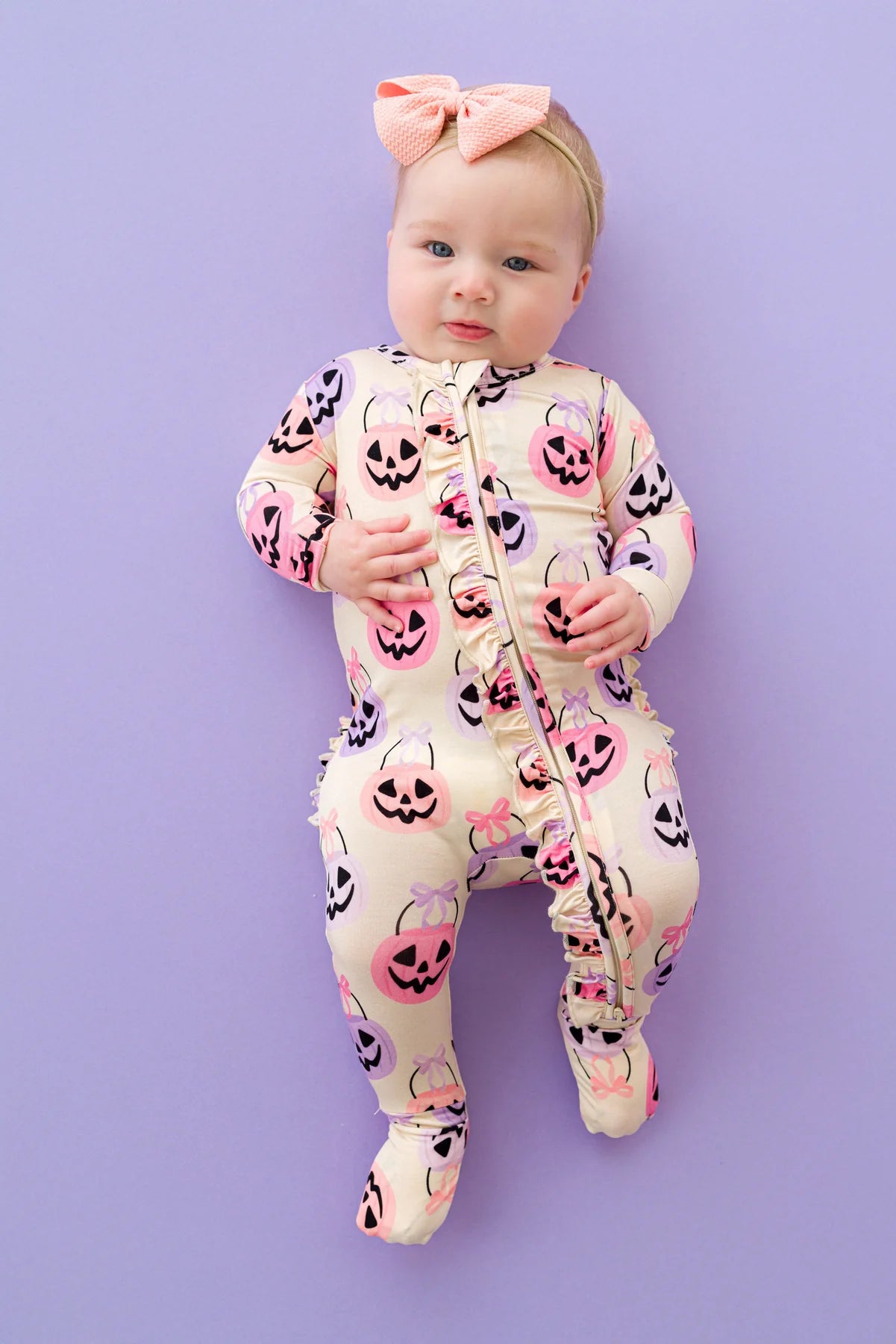 Birdie Bean - Trick or Sweet Ruffle Convertible Romper PJ