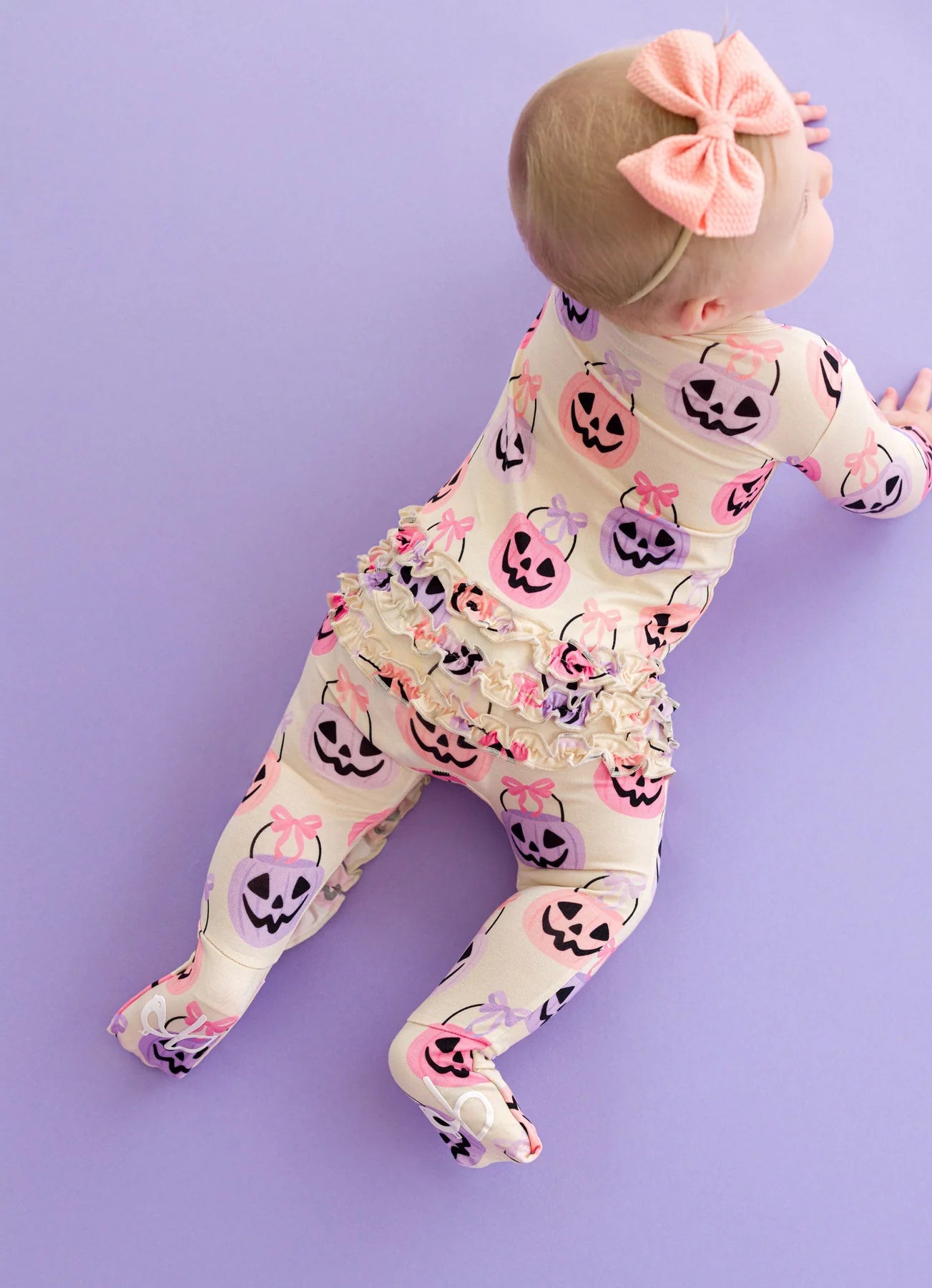 Birdie Bean - Trick or Sweet Ruffle Convertible Romper PJ