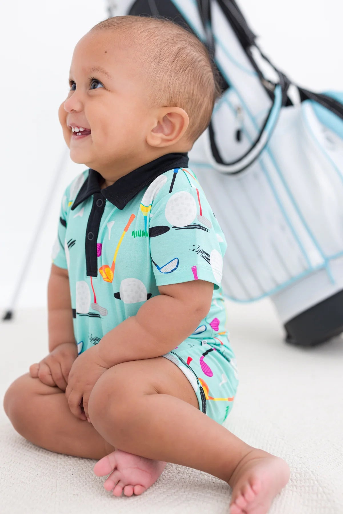 Birdie Bean - Scottie Golf Polo Shortie Romper