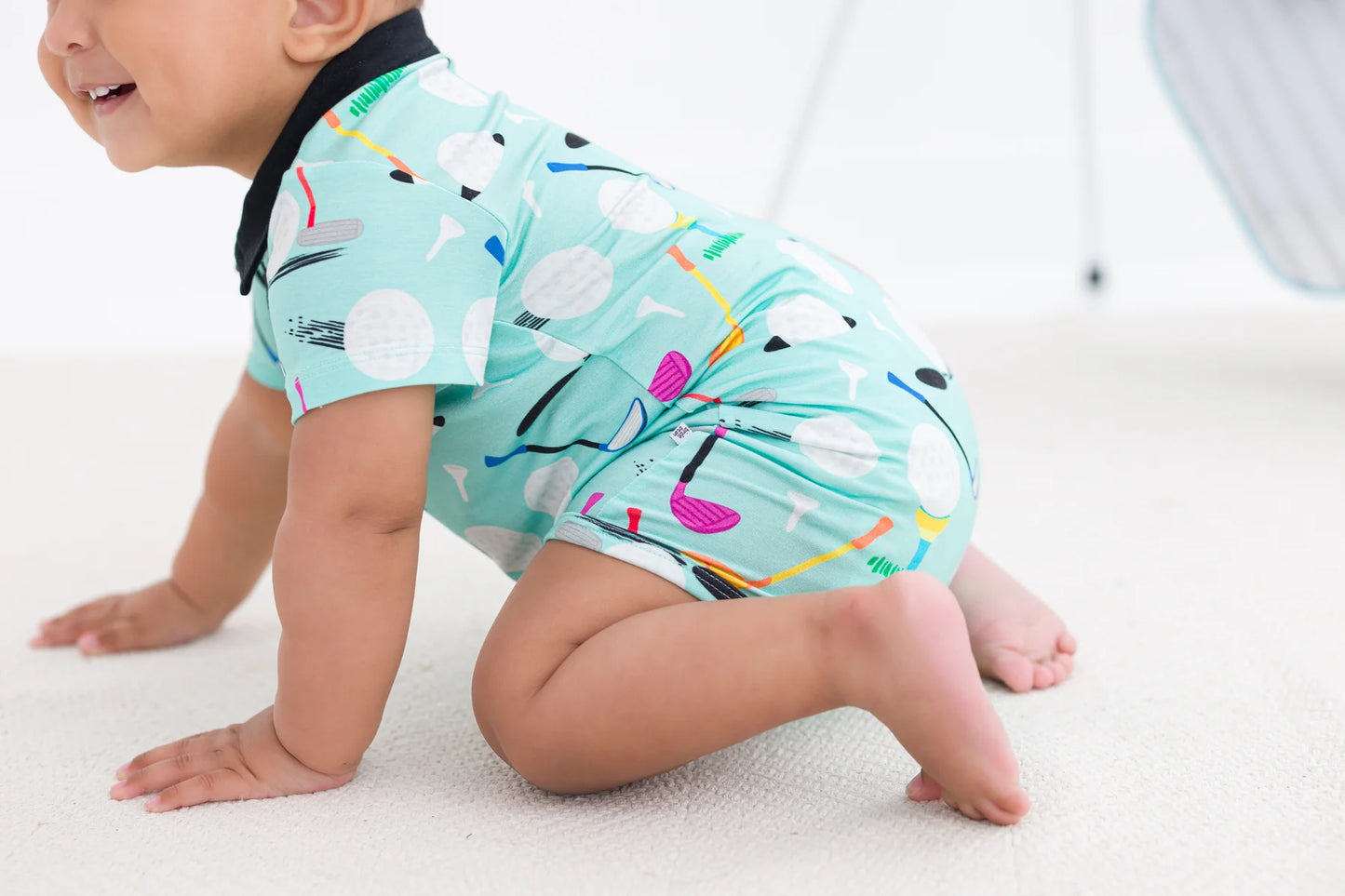Birdie Bean - Scottie Golf Polo Shortie Romper