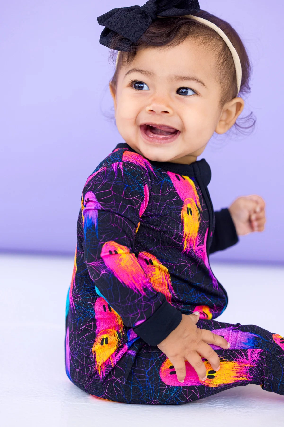Birdie Bean - Electric BOO-gie Convertible Romper PJ