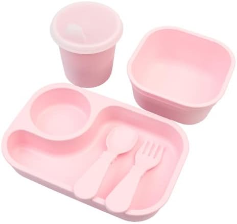 Re-Play - Tiny Dining 1st Meals Set - Ice Pink