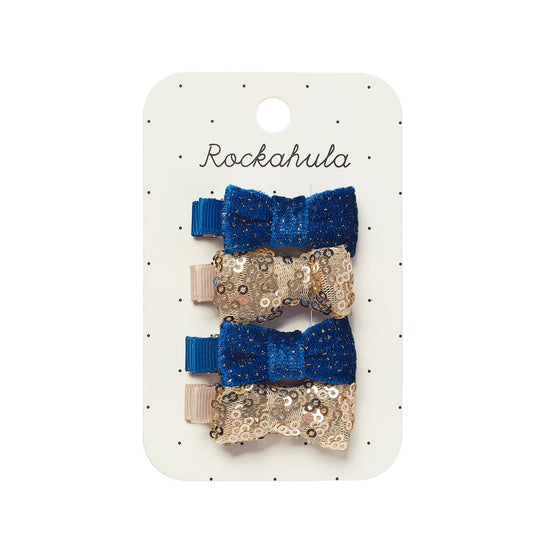 Rockahula Kids US - Sequin and Velvet Mini Bow Clip Set