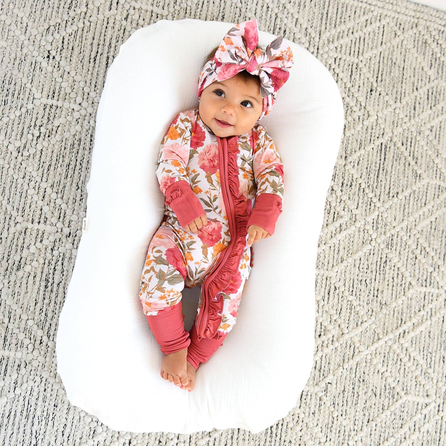 Gigi and Max - Felicity - Zip Ruffle Bamboo Romper PJ