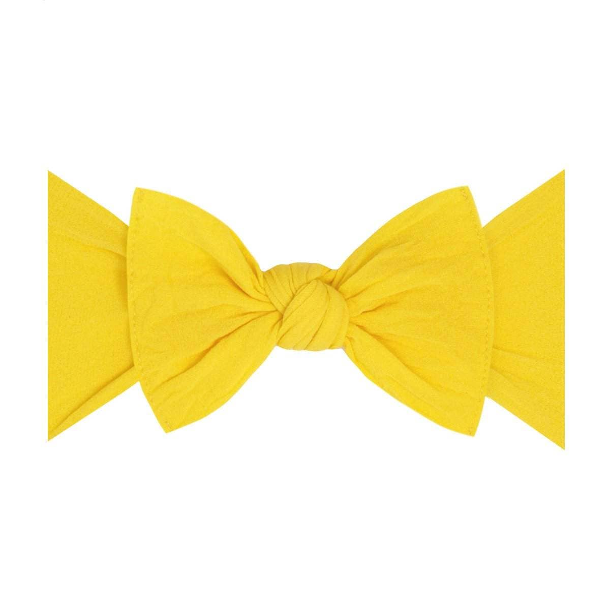 Baby Bling Bows - Original Knot headband: Canary yellow