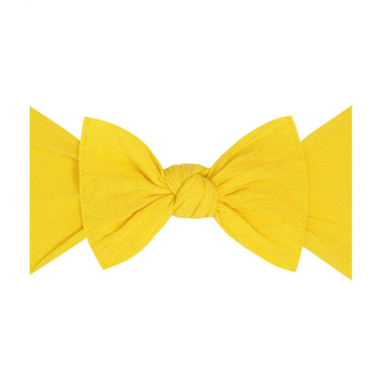 Baby Bling Bows - Original Knot headband: Canary yellow