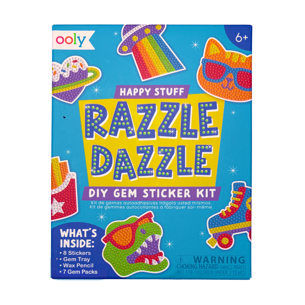 OOLY - Mini Razzle Dazzle DIY Gem Sticker Kit - Happy Stuff