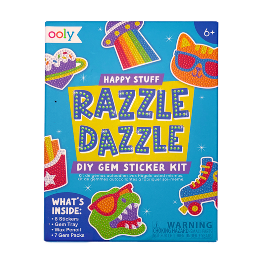 OOLY - Mini Razzle Dazzle DIY Gem Sticker Kit - Happy Stuff