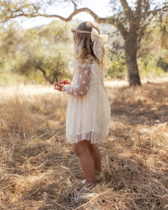 Noralee - Everly Bow | Embroidered Daisy