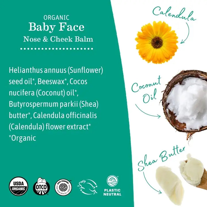 Earth Mama Organics - Organic Baby Face Nose and Cheek Balm