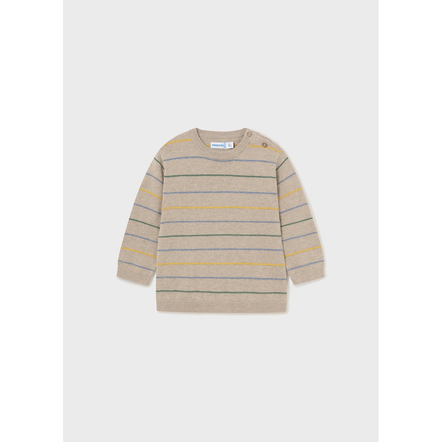 Mayoral - Basic Stripe Sweater in Mushroom