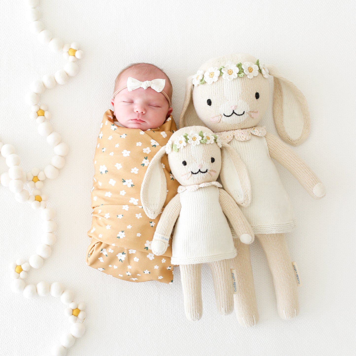 cuddle + kind - Ivory Hannah the Bunny Handknit Dolls