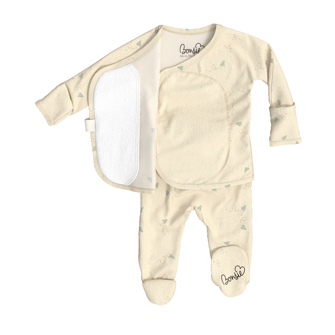 Bonsie Skin to Skin Babywear - Footie - Flight Crew