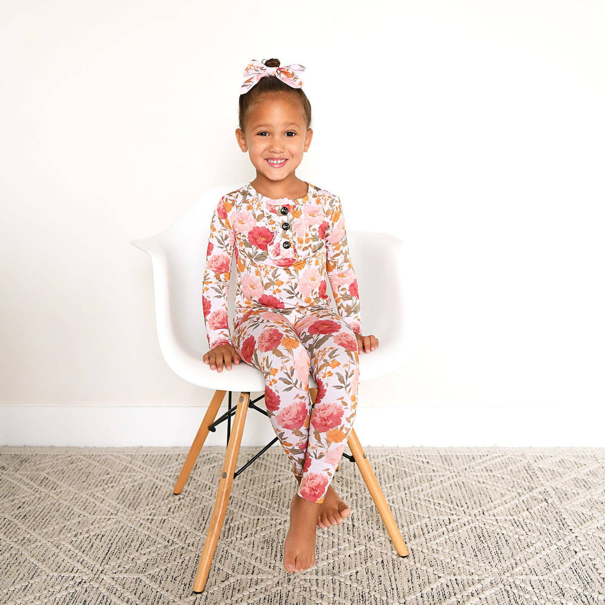 Gigi and Max - Felicity - Ruffle Two-piece Bamboo PJ Set