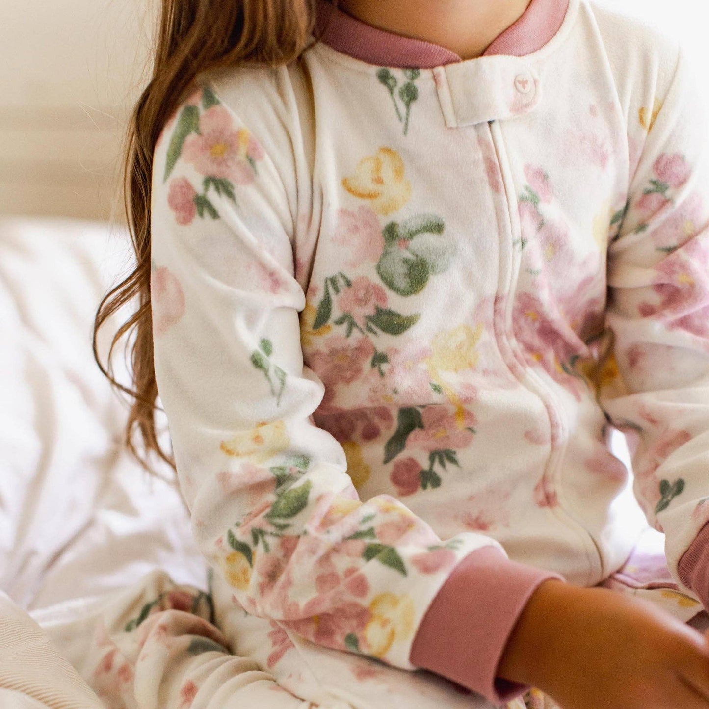Burt's Bees Baby - Floral Fields polarbee™ Repreve® Fleece Pajamas