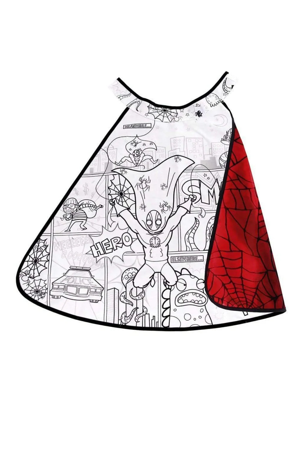 Great Pretenders - Colour-A-Cape Reversible Spider Superhero