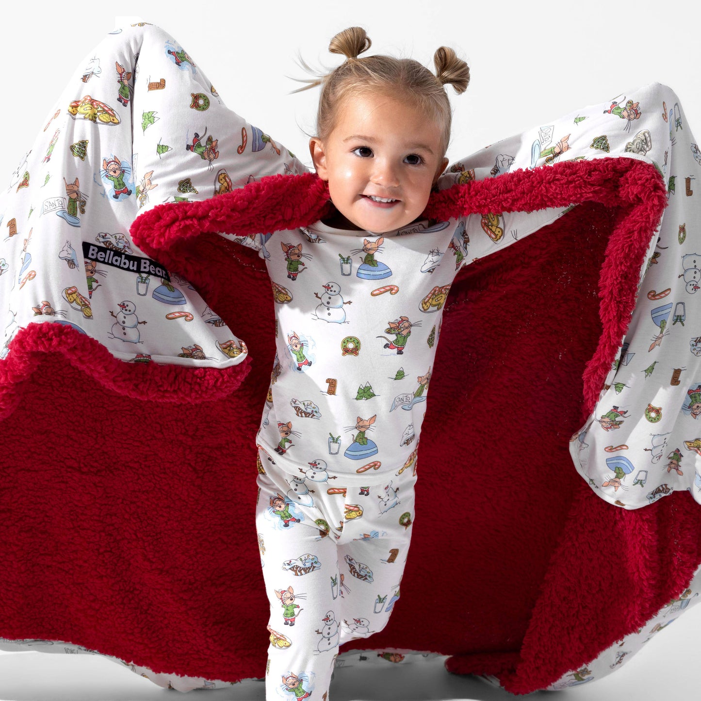 Bellabu Bear - If You Give A Mouse A Cookie Christmas Bamboo Kids Pajamas